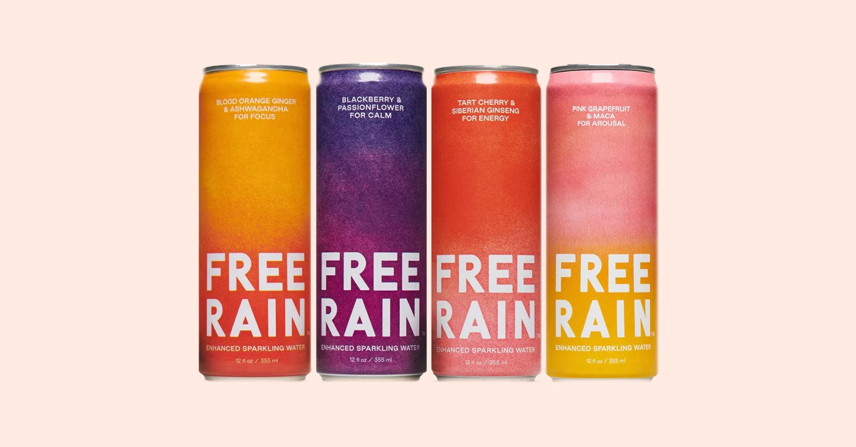 The four functional flavors of Free Rain.